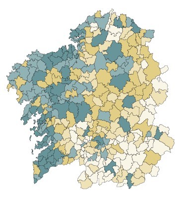 mapa de Galicia