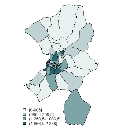 Poboación total por seccións