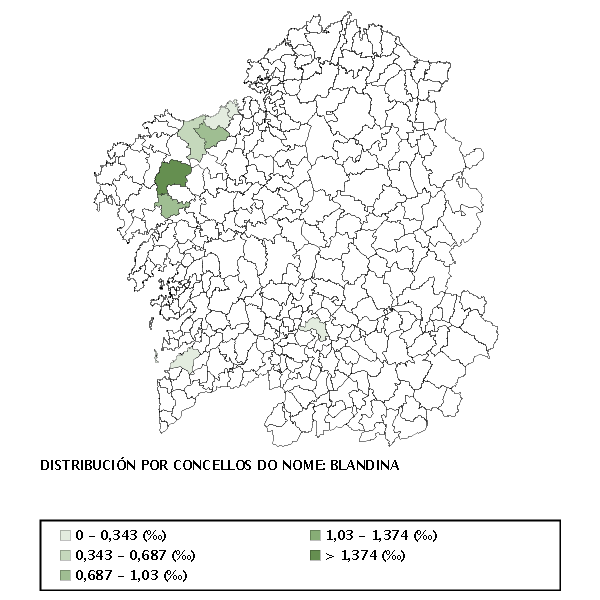 Mapa Blandina